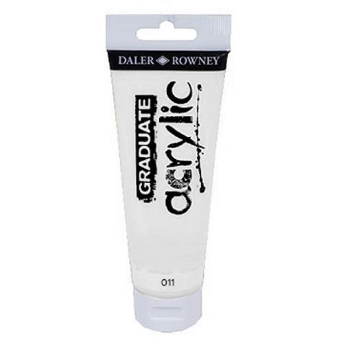 MAIMERI DALER ROWNEY "GRADUATE ACRYLIC" IN TUBETTO 120 ml. BIANCO TITANIO