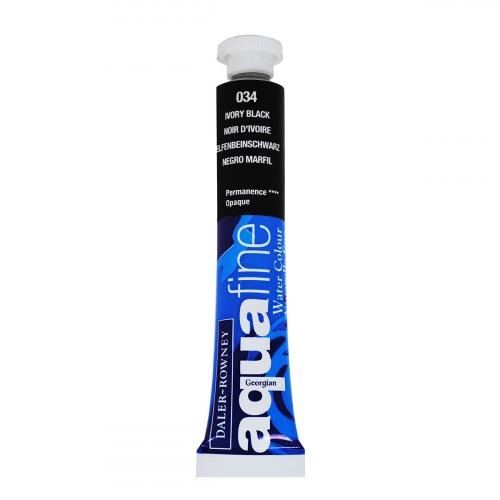 ACQUERELLO AQUAFINE DALER ROWNEY IN TUBETTO 8ML NERO D'AVORIO