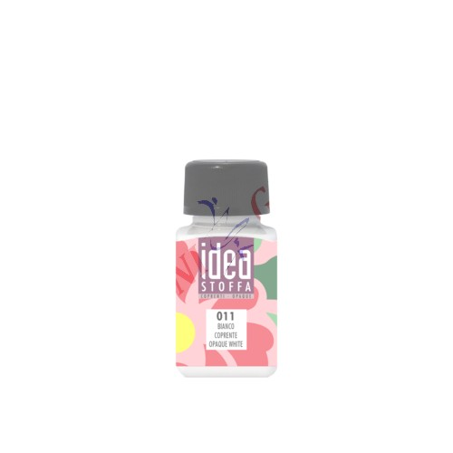 COLORE PER TESSUTO "IDEA STOFFA" 60 ML BIANCO COPRENTE