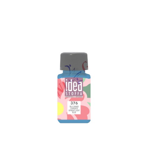 COLORE PER TESSUTO "IDEA STOFFA" 60 ML BLU CHIARO COPRENTE