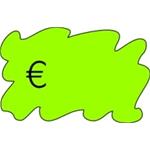 SEGNAPREZZI IN PVC CANCELLABILE, MINI MACCHIA CM. 9X6 (10 PZ)