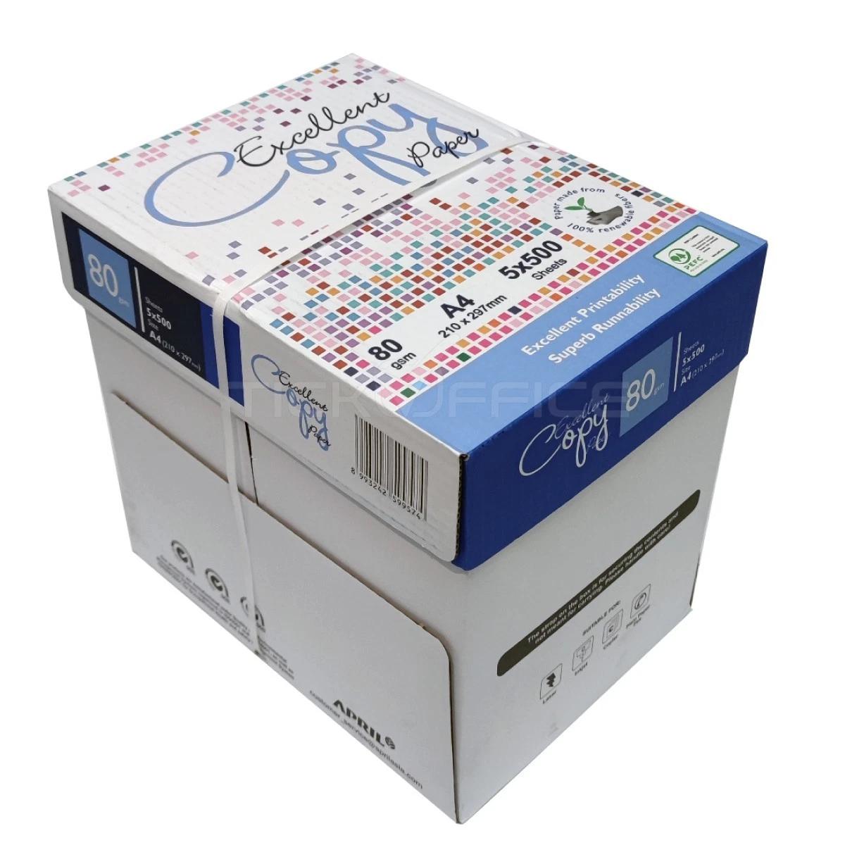 RISMA DI CARTA A4 EXCELLENT  80 GR (500FG)