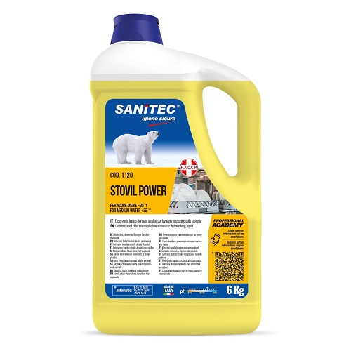 SANITEC DETERGENTE "STOVIL POWER" PER LAVASTOVIGLIE H.A.C.C.P. 5KG - 1120