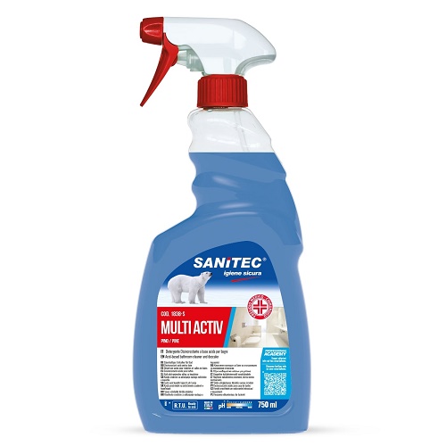 SANITEC DISINFETTANTE "MULTI ACTIV" BAGNO PER SUPERFICI E AMBIENTE - HACCP 1822-S