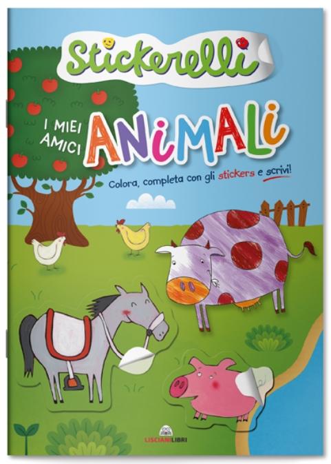 LIBRO STICKERELLI - I MIEI AMICI ANIMALI