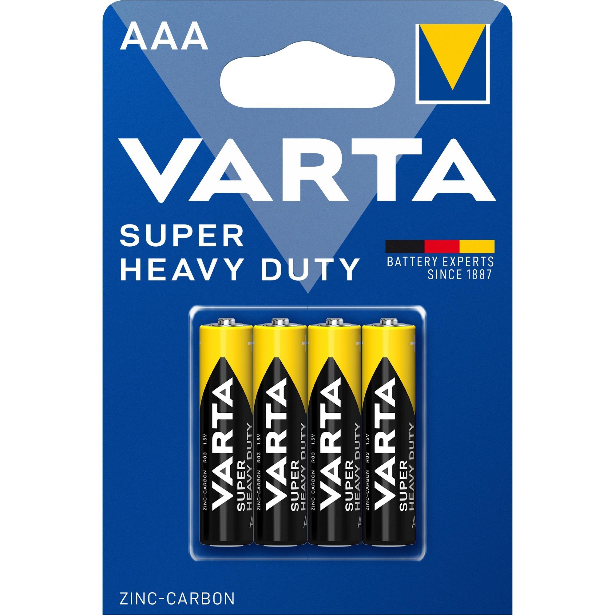 BATTERIE VARTA AAA MINISTILO 1,5V CONF. 4PZ