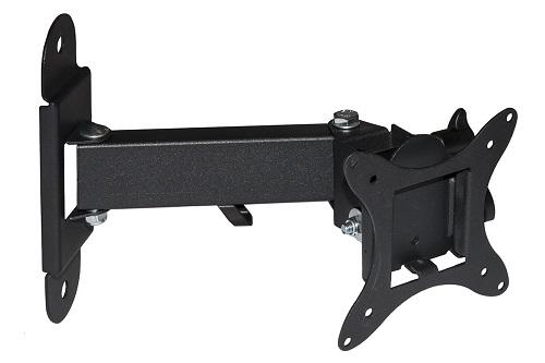 BRACCIO A MURO C/2 SNODI PER TV LED/LCD DA 13" A 37" - FINO A 15 KG. E VESA 100X100