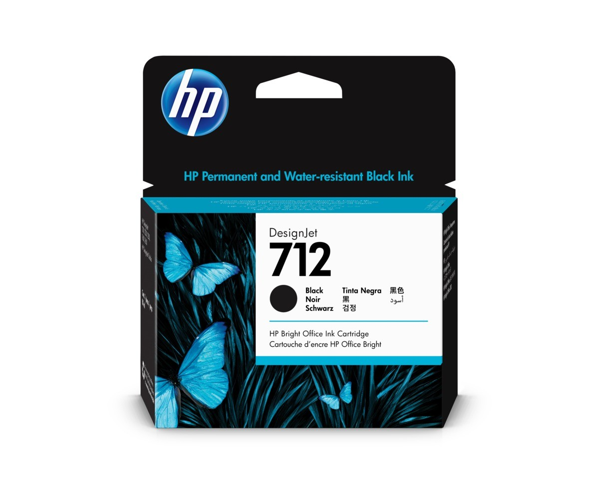 CARTUCCIA HP NERO  N. 712   (80ML) ORIGINALE