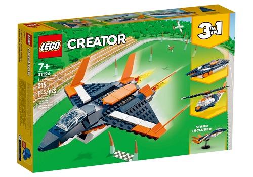 MATTONCINI LEGO® CREATOR - "JET SUPERSONICO" - 215 PZ (7+)