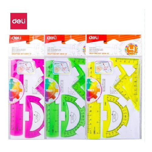 Set Geometria Deli 4 Pezzi Color Trasparente