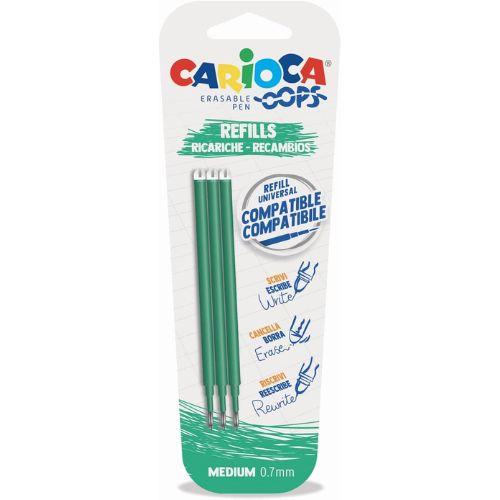 CARIOCA REFILL PENNA CANCELLABILE "OOPS" VERDE (3 PZ)