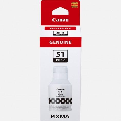 CARTUCCIA CANON NERO GI51BK  PER CANON MEGATANK  (135 ML)  (6.000 COPIE) ORIGINALE