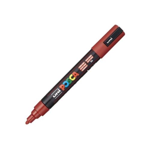 Pennarello Uni Posca PC-5M Rosso Rubino – Colore Opaquo Intenso per Disegno e Creatività