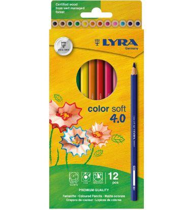 LYRA COLOR SOFT 4.0  ASTUCCIO DA 12 PEZZI, MINA Ø MM 4