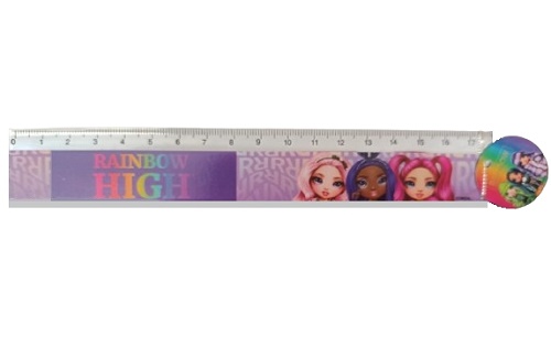 RIGHELLO 18 CM RAINBOW HIGH