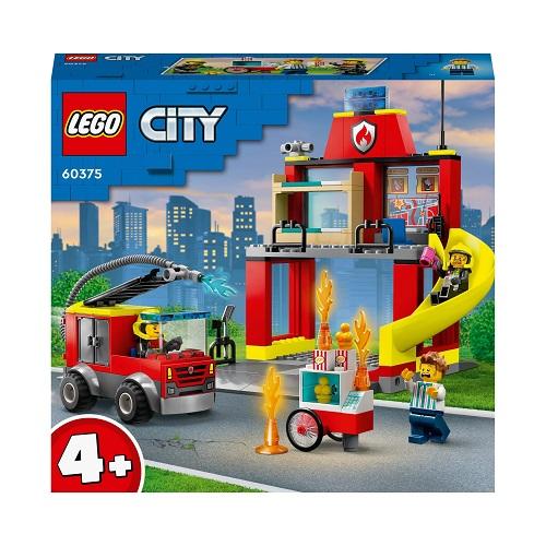 MATTONCINI LEGO® CITY -"STAZIONE DEI POMPIERI E CAMION DEI POMPIERI"
