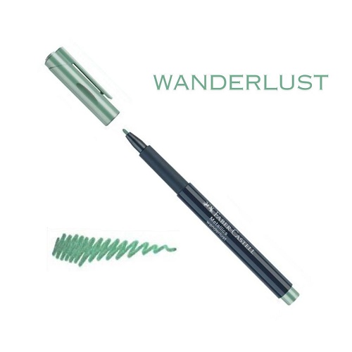 FABER CASTELL MARKER METALLICS WANDERLAST (VERDE MENTA)