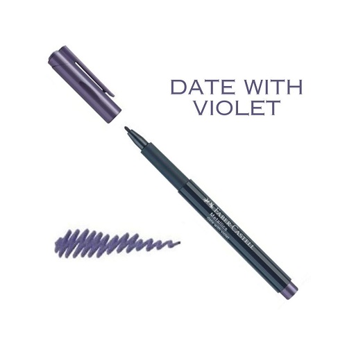 FABER CASTELL MARKER METALLICS DATE WITH VIOLET (VIOLA)