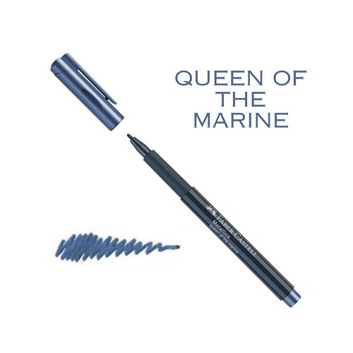 FABER CASTELL MARKER METALLICS QUEEN OF THE MARINE (BLU MARINE)