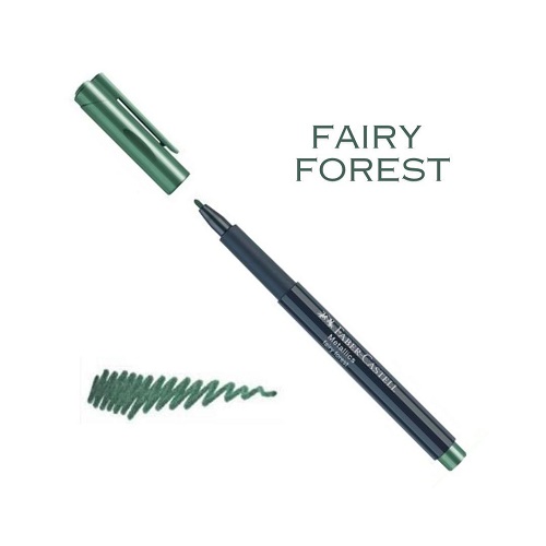 FABER CASTELL MARKER METALLICS FAIRY FOREST (VERDE FORESTA)