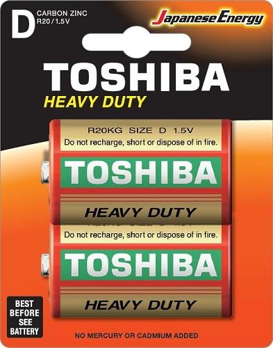 BATTERIE TOSHIBA  TORCIA 1,5V  CONF. 2 PEZZI