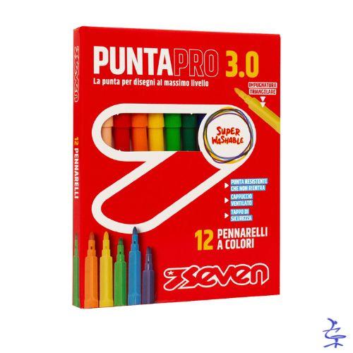 PENNARELLI PUNTAPRO 3.0 - SCATOLA 12 PZ SEVEN