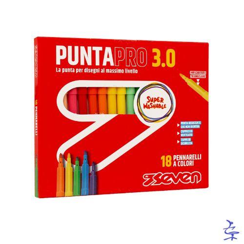 PENNARELLI PUNTAPRO 3.0 - SCATOLA DA 18 PZ SEVEN