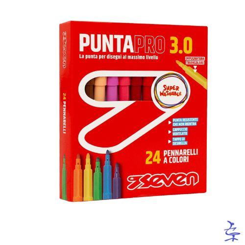 PENNARELLI PUNTAPRO 3.0 - SCATOLA DA 24 PZ SEVEN