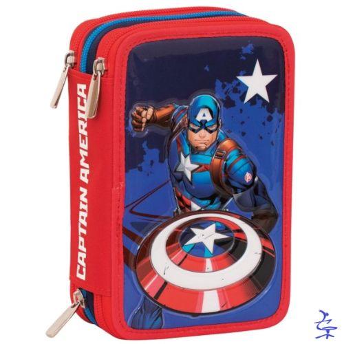 ASTUCCIO 3 ZIP CAPTAIN AMERICA LEGENDARY AVENGER
