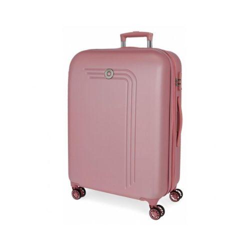 TROLLEY ABS 4 RUOTE MOVOM ROSA 49x70x27cm