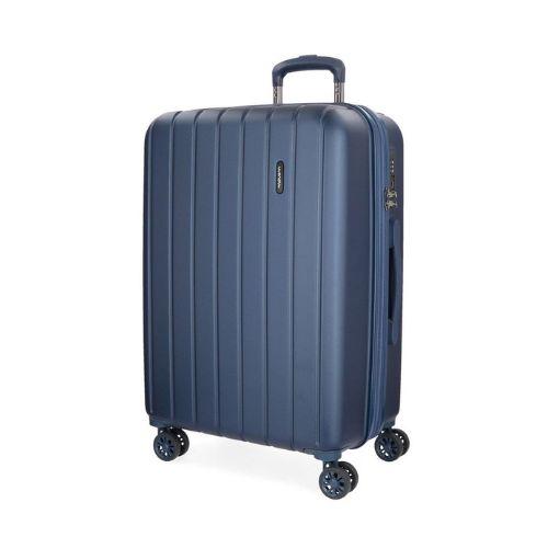 TROLLEY ABS 4 RUOTE MOVOM WOOD BLU NAVY 48,5x28x67,5cm