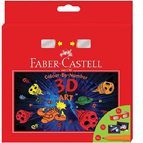 ASTUCCIO 3D ART CON 6 PENNARELLI CONNECTOR E 5 DISEGNI DA COLORARE