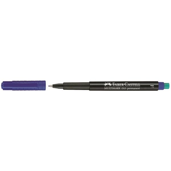 PENNARELLO FABER CASTELL MULTIMARK 1513 PERMANENTE PUNTA F 0,6 mm BLU