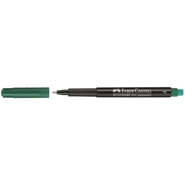 PENNARELLO FABER CASTELL MULTIMARK 1513 PERMANENTE PUNTA F 0,6 mm VERDE