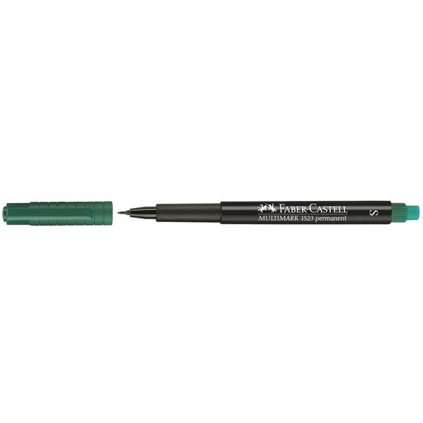 PENNARELLO FABER CASTELL MULTIMARK 1523 PERMANENTE PUNTA S 0,4 mm VERDE