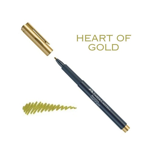 FABER CASTELL MARKER METALLICS HEART OF GOLD (ORO)