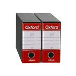 REGISTRATORE OXFORD MEMORANDUM G8116 DORSO CM. 8 ROSSO