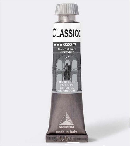 MAIMERI COLORE A OLIO "CLASSICO" IN TUBETTO 20 ml. BIANCO DI ZINCO M0302020