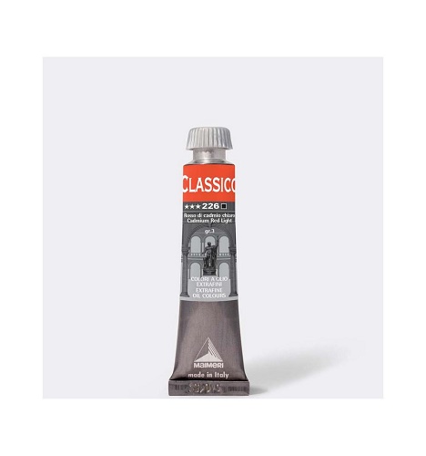 MAIMERI COLORE A OLIO "CLASSICO" IN TUBETTO 20 ml. ROSSO CADMIO CHIARO M0302226