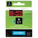 NASTRO DYMO D1 12 mm x 7 m NERO/ROSSO