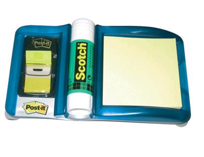 DISPENSER HIGH TECH PLUS POST-IT+COLLA STICK 21GR+SEGNAPAGIN