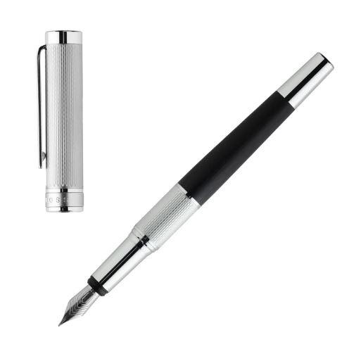 HUGO BOSS - PENNA STILOGRAFICA DA REGALO "DUAL" CHROME/BLACK HSH0542B