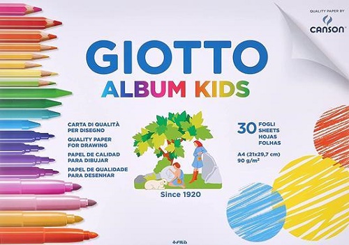 GIOTTO KIDS ALBUM DISEGNO A4 30 FG. 90 GR.