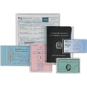 BUSTE UPOCKET PORTA CARTA D'IDENTITÀ CM. 7,5X11,5 (25 PZ)