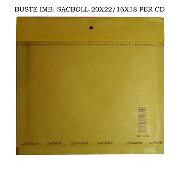 BUSTA IMBOTTITA SACBOLL CON STRIP 709 CD CM. 20X22 - FORMATO UTILE CM. 16X18