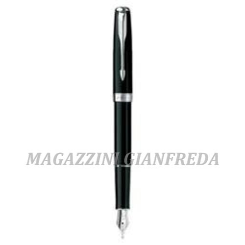 PARKER PENNA STILOGRAFICA PUNTA M "SONNET LACQUE BLACK CT"