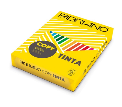 RISMA DI CARTA COPYTINTA GIALLO A4 FABRIANO 200 GR. 100 FOGLI