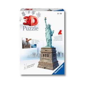 Statua della Libertà - Ravensburger Puzzle 3D 108 Pezzi con Base Espositiva