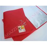 PORTALISTINO A4 - 60 BUSTE LISCE CM. 22X30 ROSSO