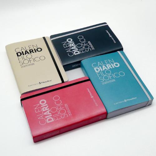 AGENDA GIORNALIERA CALEN-DIARIO "CALENDARIO FILOSOFICO" 2025/2026, 17 MESI, cm. 12X17